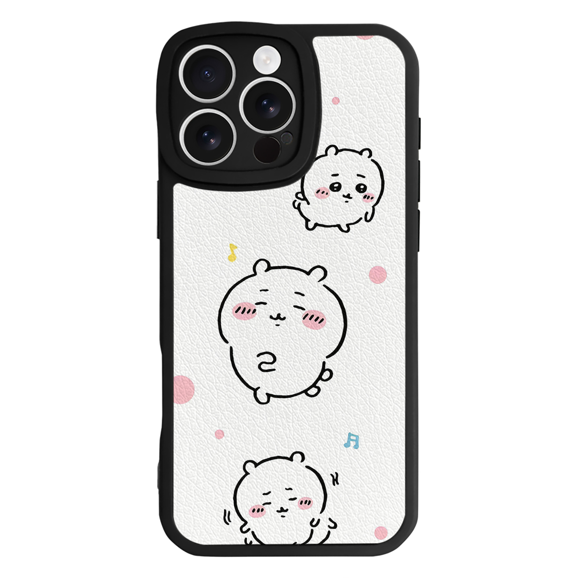 （画像用） ちいかわ Chii-kawa 【iPhone 16シリーズ対応】シリコンスマホケース（レザー調） 材質：シリコン